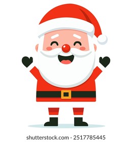 Cartoon vector Santa Claus Christmas cartoon character