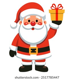 Cartoon vector Santa Claus Christmas cartoon character