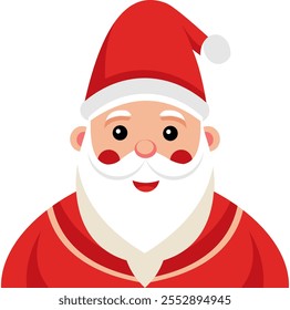 Vector de dibujos animados Navidades de Santa Claus personaje de dibujos animados