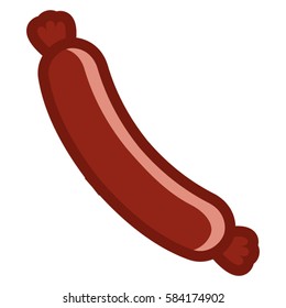 Cartoon Vector Sausage Illustration