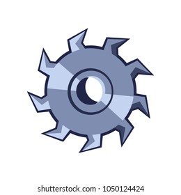 Cartoon vector saw blade