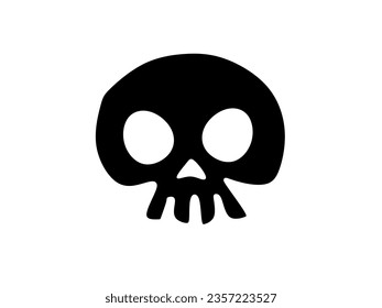 Cartoon vector skull. Skull cartoon. Skull illustration.
