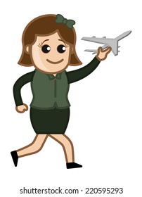 Cartoon Vector - Toy Areoplane