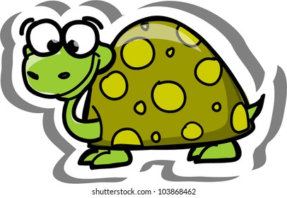 Cartoon vector turtle