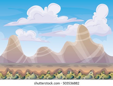 cartoon vector underwater treasure background with separated layers for game art and animation game design asset in 2d graphic