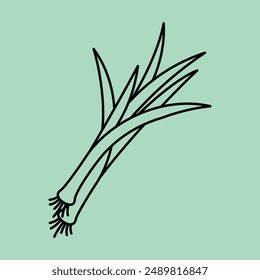 Cartoon Vegetable Vector Design. Vegetables food cute art outline