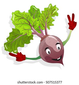 Cartoon vegetable vector image isolated on white background