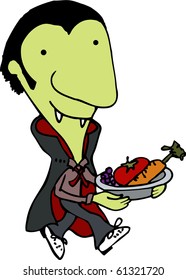cartoon vegetarian vampire