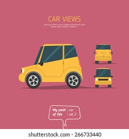 Cartoon vehicle vector illustration