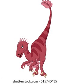 Cartoon velociraptor