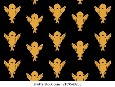 The cartoon version of the bird background with a black screen is suitable for banner theme wallpapers and templates