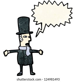 cartoon victorian gentleman
