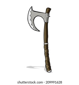 cartoon viking axe