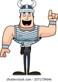 A cartoon Viking with an idea.