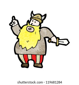 cartoon viking with idea