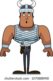 A cartoon Viking looking surprised.