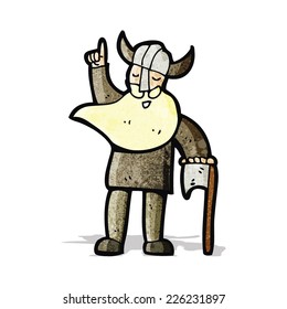 cartoon viking man