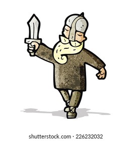 cartoon viking man