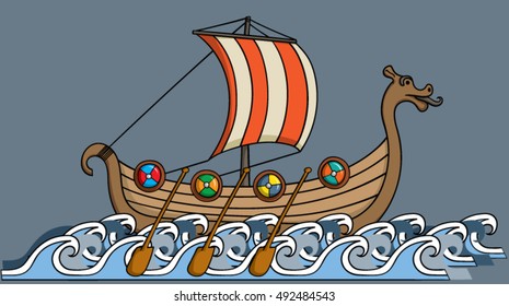 Viking Boat Images, Stock Photos & Vectors | Shutterstock