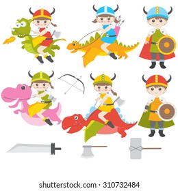 Cartoon vikings. Funny cartoon