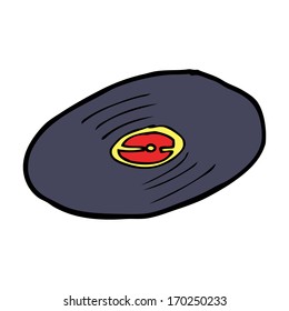 cartoon vinyl record