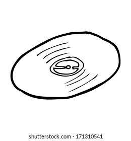 registro de vinilo de dibujos animados