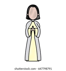 cartoon virgin mary pray spiritual christmas