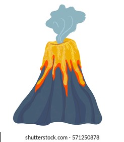 Cartoon Volcano.