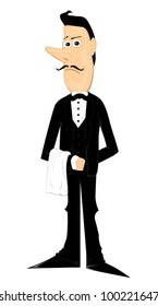Cartoon Waiter