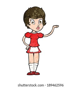 cartoon waitress