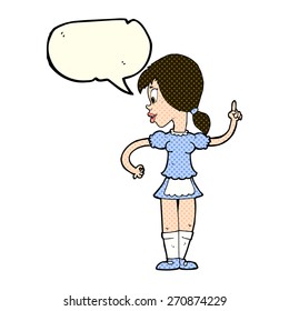 cartoon waitress calling order with speech bubble