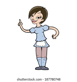 orden de camarera de dibujos animados