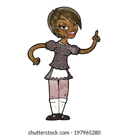 cartoon waitress taking order