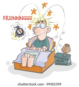 Similar Images, Stock Photos & Vectors of Cartoon waking-up. - 83672965