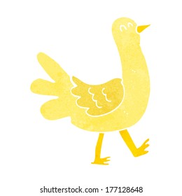 cartoon walking bird