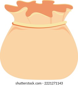 Cartoon wallet money bag, usually used in websites, apps, games and other systems to represent account balance, user points and other illustration icons