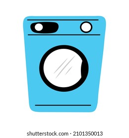 Cartoon washing machine vector icon