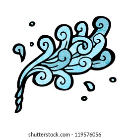 cartoon water design element