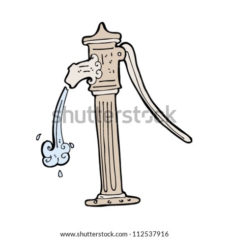 cartoon water pump
