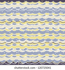 Cartoon water seamless pattern fantasy