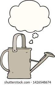Cartoon-Wasserdose mit Denkblase