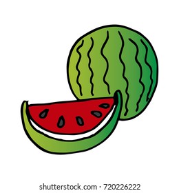 Cartoon of watermelon