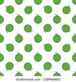 Cartoon watermelon seamless pattern background.