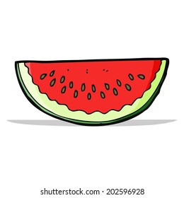 cartoon watermelon slice