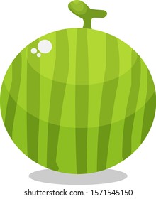 Cartoon watermelon slice isolated Fruit icon sticker face emoji fun and cheerfull emoticon vector character , usefull for kids , baby and toddler,white background + Game assets vector