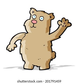 oso ondulador de dibujos animados