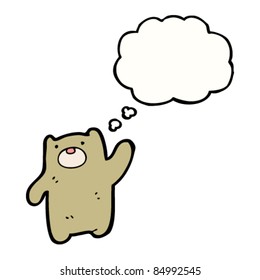 cartoon waving bear