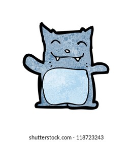 cartoon waving cat