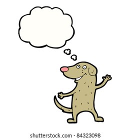 cartoon waving dog