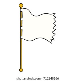 cartoon waving flag
